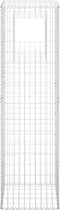 vidaXL - Schanskorf - paal - 50x50x180 - cm - ijzer