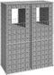 vidaXL - Schanskorf - paal - 50x50x60 - cm - ijzer