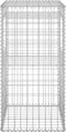 vidaXL - Schanskorf - palen - 2 - st - 40x40x100 - cm - ijzer