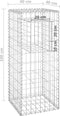 vidaXL - Schanskorf - palen - 2 - st - 40x40x100 - cm - ijzer