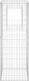 vidaXL - Schanskorf - palen - 2 - st - 40x40x100 - cm - ijzer
