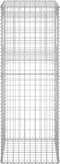 vidaXL - Schanskorf - palen - 2 - st - 40x40x140 - cm - ijzer