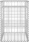 vidaXL - Schanskorf - palen - 2 - st - 40x40x60 - cm - ijzer