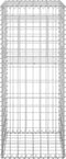 vidaXL - Schanskorf - palen - 2 - st - 40x40x60 - cm - ijzer