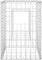 vidaXL - Schanskorf - palen - 2 - st - 50x50x100 - cm - ijzer