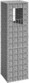 vidaXL - Schanskorf - palen - 2 - st - 50x50x100 - cm - ijzer