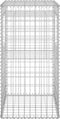 vidaXL - Schanskorf - palen - 2 - st - 50x50x100 - cm - ijzer
