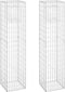vidaXL - Schanskorf - palen - 2 - st - 50x50x180 - cm - ijzer