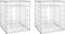 vidaXL - Schanskorf - palen - 2 - st - 50x50x180 - cm - ijzer