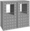 vidaXL - Schanskorf - palen - 2 - st - 50x50x180 - cm - ijzer