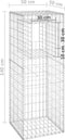 vidaXL - Schanskorf - palen - 2 - st - 50x50x180 - cm - ijzer