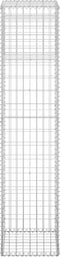 vidaXL - Schanskorf - palen - 2 - st - 50x50x60 - cm - ijzer