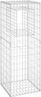 vidaXL - Schanskorf - palen - 2 - st - 50x50x60 - cm - ijzer