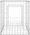 vidaXL - Schanskorf - palen - 2 - st - 50x50x60 - cm - ijzer