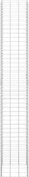 vidaXL - Schanskorf - plantenbakken - 3 - st - verhoogd - 30x30x100 - cm - ijzer