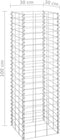 vidaXL - Schanskorf - plantenbakken - 3 - st - verhoogd - 30x30x100 - cm - ijzer