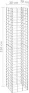 vidaXL - Schanskorf - plantenbakken - 3 - st - verhoogd - 30x30x100 - cm - ijzer