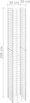 vidaXL - Schanskorf - plantenbakken - 3 - st - verhoogd - 30x30x150 - cm - ijzer