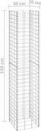 vidaXL - Schanskorf - plantenbakken - 3 - st - verhoogd - 30x30x150 - cm - ijzer