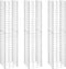 vidaXL - Schanskorf - plantenbakken - 3 - st - verhoogd - 30x30x200 - cm - ijzer