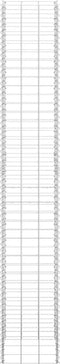 vidaXL - Schanskorf - plantenbakken - 3 - st - verhoogd - 30x30x200 - cm - ijzer