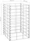 vidaXL - Schanskorf - plantenbakken - 4 - st - 30x30x50/100/150/200 - cm - ijzer