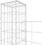 vidaXL - Schanskorf - U-vormig - met - 2 - palen - 140x20x150 - cm - ijzer