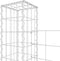 vidaXL - Schanskorf - U-vormig - met - 2 - palen - 140x20x200 - cm - ijzer
