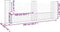 vidaXL - Schanskorf - U-vormig - met - 3 - palen - 260x20x100 - cm - ijzer