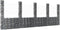vidaXL - Schanskorf - U-vormig - met - 4 - palen - 380x20x100 - cm - ijzer