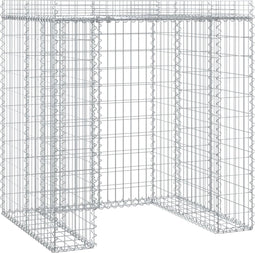 vidaXL - Schanskorf - voor - vuilnisbak - 110x91x120 - cm - gegalvaniseerd - ijzer
