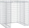 vidaXL - Schanskorf - voor - vuilnisbak - 110x91x120 - cm - gegalvaniseerd - ijzer