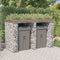 vidaXL - Schanskorf - voor - vuilnisbak - 110x91x120 - cm - gegalvaniseerd - ijzer
