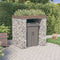 vidaXL - Schanskorf - voor - vuilnisbak - 110x91x120 - cm - gegalvaniseerd - ijzer