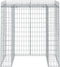 vidaXL - Schanskorf - voor - vuilnisbak - 110x91x120 - cm - gegalvaniseerd - ijzer