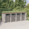 vidaXL - Schanskorf - voor - vuilnisbak - 110x91x120 - cm - gegalvaniseerd - ijzer