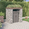 vidaXL - Schanskorf - voor - vuilnisbak - 270x91x120 - cm - gegalvaniseerd - ijzer