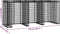 vidaXL - Schanskorf - voor - vuilnisbak - 270x91x120 - cm - gegalvaniseerd - ijzer