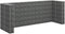 vidaXL - Schanskorfmuur - containers - 320x100x120 - cm - gegalvaniseerd - staal