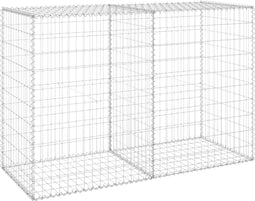 vidaXL - Schanskorfmuur - met - deksels - 150x60x100 - cm - gegalvaniseerd - staal