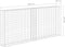 vidaXL - Schanskorfmuur - met - deksels - 200x20x85 - cm - gegalvaniseerd - staal