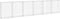 vidaXL - Schanskorfmuur - met - deksels - 300x30x100 - cm - gegalvaniseerd - staal