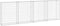 vidaXL - Schanskorfmuur - met - deksels - 300x30x100 - cm - gegalvaniseerd - staal