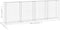 vidaXL - Schanskorfmuur - met - deksels - 300x30x100 - cm - gegalvaniseerd - staal