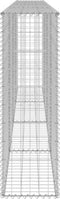 vidaXL - Schanskorfmuur - met - deksels - 300x30x100 - cm - gegalvaniseerd - staal