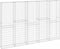 vidaXL - Schanskorfmuur - met - deksels - 300x30x200 - cm - gegalvaniseerd - staal