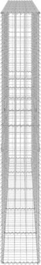 vidaXL - Schanskorfmuur - met - deksels - 300x30x200 - cm - gegalvaniseerd - staal