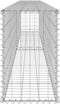 vidaXL - Schanskorfmuur - met - deksels - 300x30x50 - cm - gegalvaniseerd - staal
