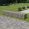vidaXL - Schanskorfmuur - met - deksels - 300x50x50 - cm - gegalvaniseerd - staal
