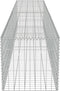 vidaXL - Schanskorfmuur - met - deksels - 300x50x50 - cm - gegalvaniseerd - staal